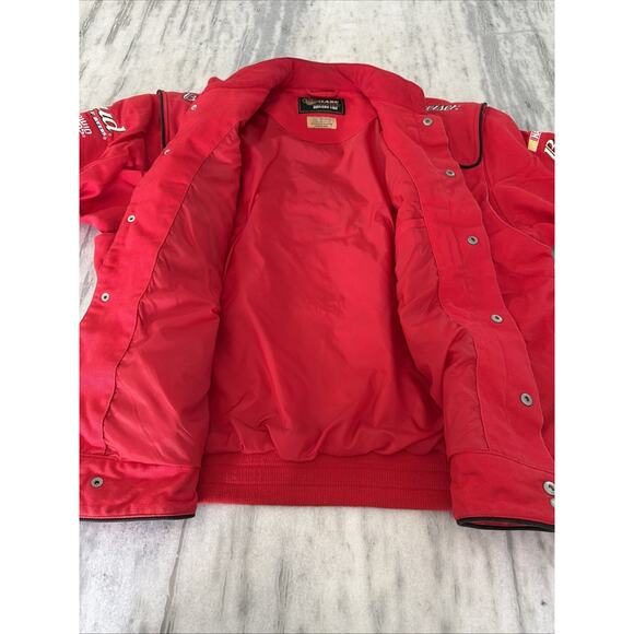VTG NASCAR Dale Earnhardt Jr #8 Budweiser Chase Authentics Racing Jacket Mens L - Picture 11 of 14